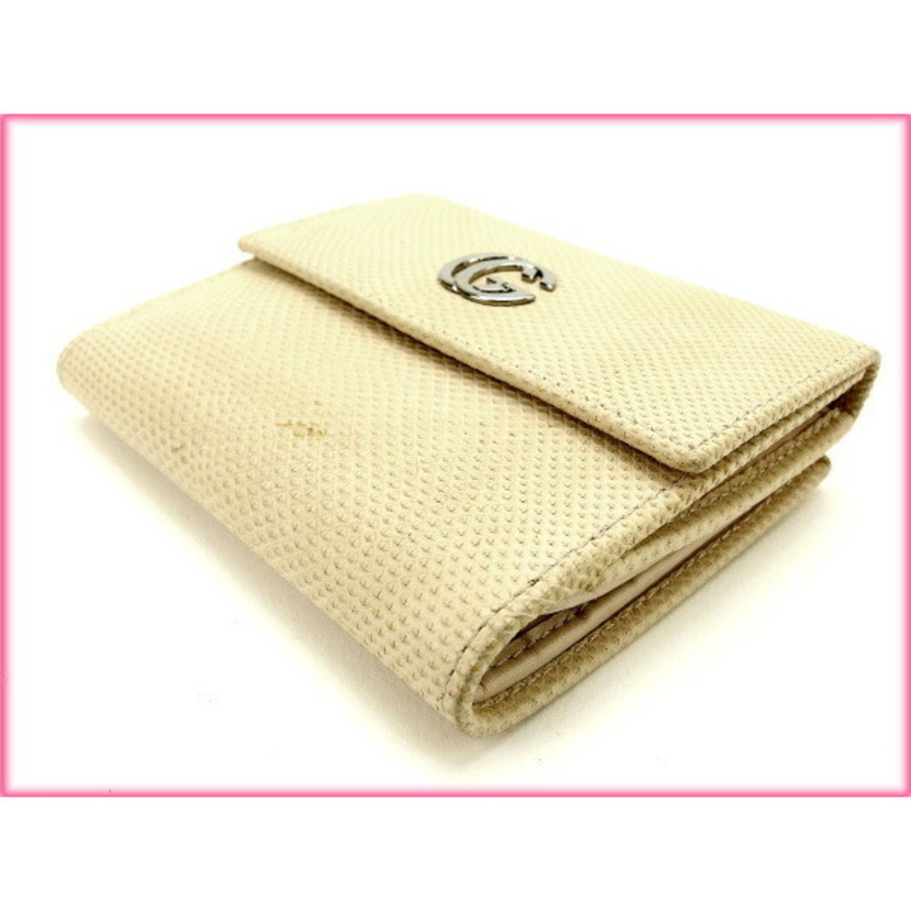 Gucci Leather Accessory Python Pink Beige Wallet - image 3